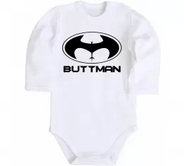 Дитячий бодік Buttman Білий фото