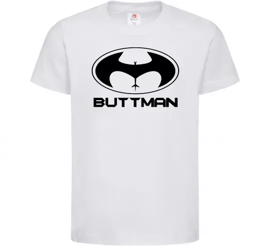 Детская футболка Buttman Белый фото