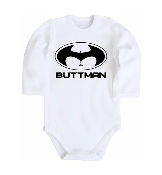 Детский боди Buttman Белый фото