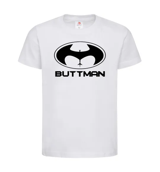 Детская футболка Buttman Белый фото