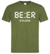 Мужская футболка BE ER O`clock Оливковый фото