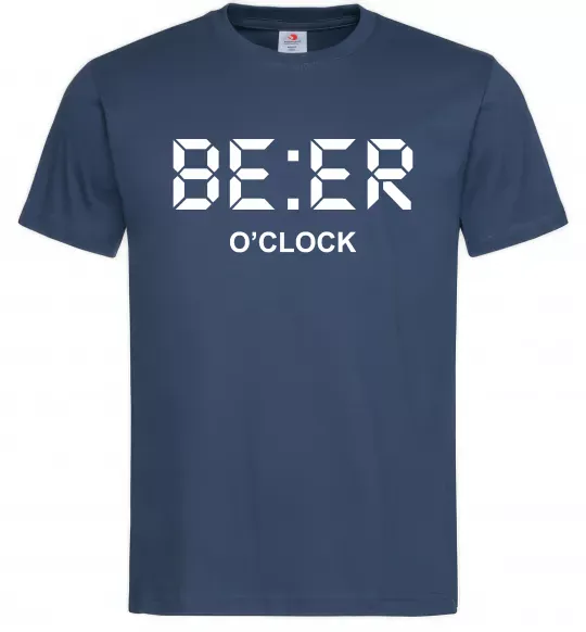 Мужская футболка BE ER O`clock Темно-синий фото