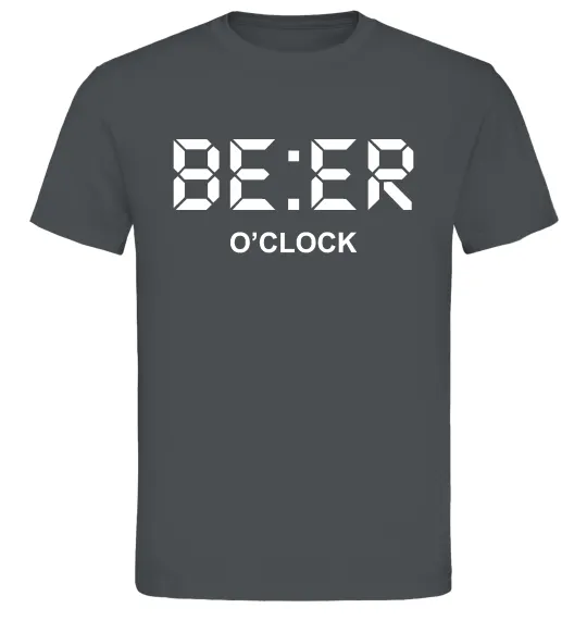 Мужская футболка BE ER O`clock Графит фото