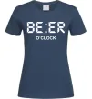 Женская футболка BE ER O`clock Темно-синий фото