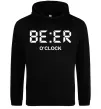 Мужская толстовка (худи) BE ER O`clock Черный фото