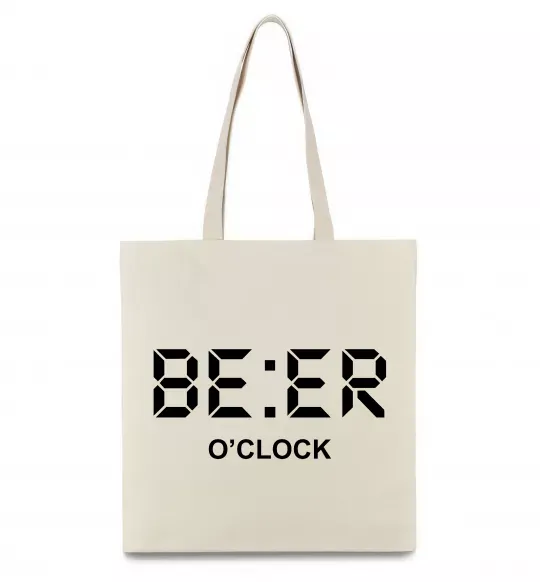 Эко-сумка BE ER O`clock Бежевый фото
