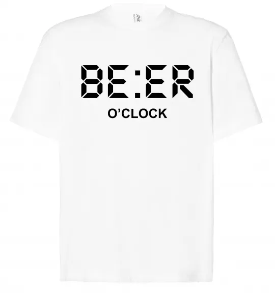 Футболка Оверсайз BE ER O`clock Белый фото