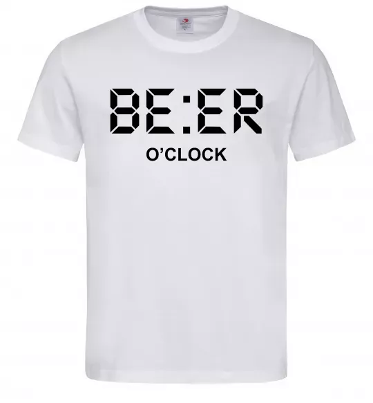 Мужская футболка BE ER O`clock Белый фото
