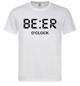 Мужская футболка BE ER O`clock Белый фото