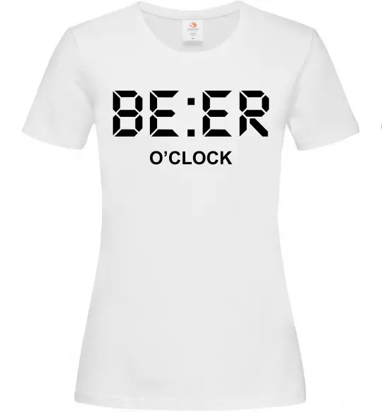 Женская футболка BE ER O`clock Белый фото
