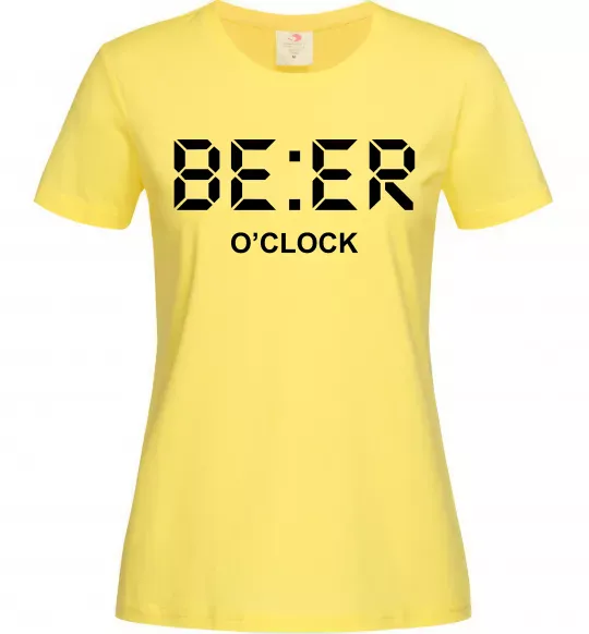 Женская футболка BE ER O`clock Лимонный фото