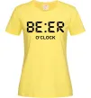 Женская футболка BE ER O`clock Лимонный фото