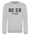 Свитшот BE ER O`clock Серый меланж фото