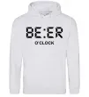Мужская толстовка (худи) BE ER O`clock Серый меланж фото