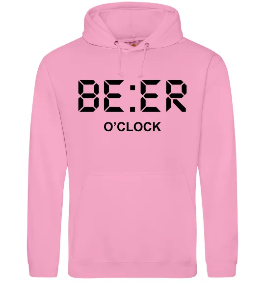 Женская толстовка (худи) BE ER O`clock Розовый фото