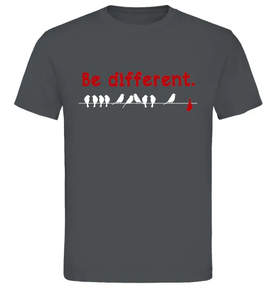 Мужская футболка Be different Графит фото