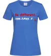 Жіноча футболка Be different Яскраво-синій фото