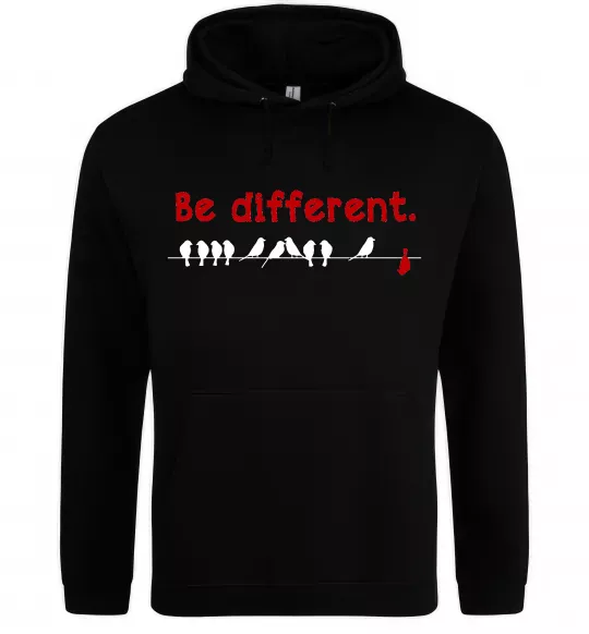 Мужская толстовка (худи) Be different Черный фото