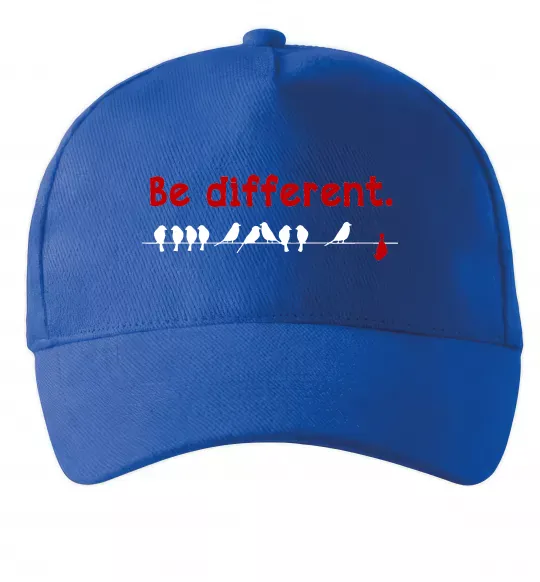 Кепка Be different Яскраво-синій фото