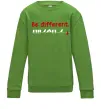 Детский Свитшот Be different Лаймовый фото