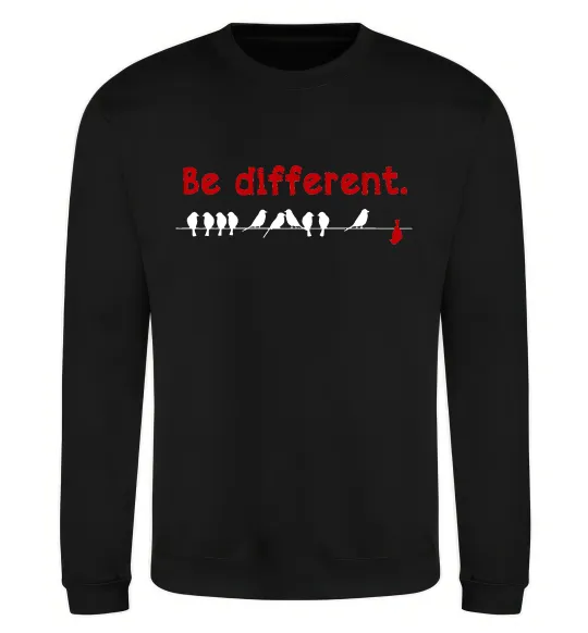 Свитшот Be different Черный фото