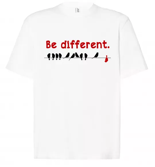 Футболка Оверсайз Be different Белый фото