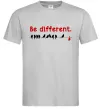 Мужская футболка Be different Серый фото