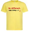 Мужская футболка Be different Лимонный фото