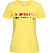 Жіноча футболка Be different Лимонний фото