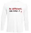 Лонгслів Be different Білий фото