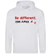 Мужская толстовка (худи) Be different Серый меланж фото