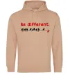Мужская толстовка (худи) Be different Песочный фото
