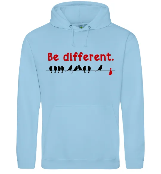 Жіноча толстовка (худі) Be different Блакитний фото