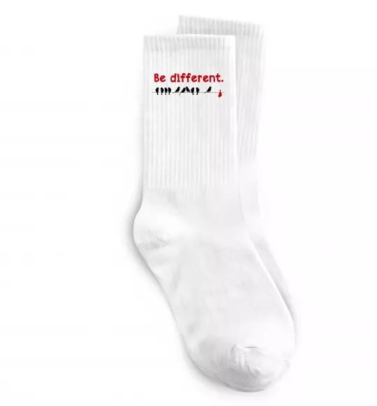 Носки Be different Белый фото