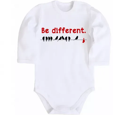 Детский боди Be different Белый фото