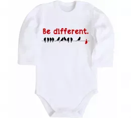 Детский боди Be different Белый фото