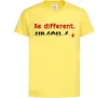 Детская футболка Be different Лимонный фото