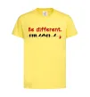 Детская футболка Be different Лимонный фото