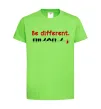 Детская футболка Be different Лаймовый фото