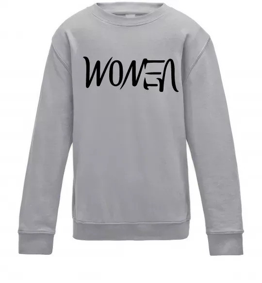 Детский Свитшот Women - venom Серый меланж фото