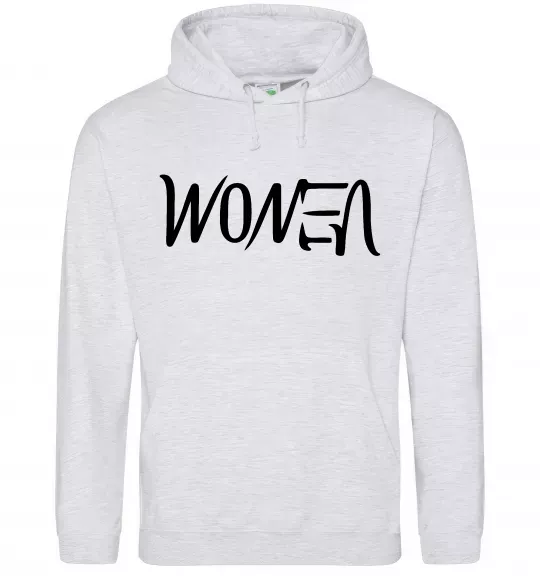 Жіноча толстовка (худі) Women - venom Сірий меланж фото