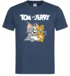 Мужская футболка Tom and Jerry з написом Темно-синий фото