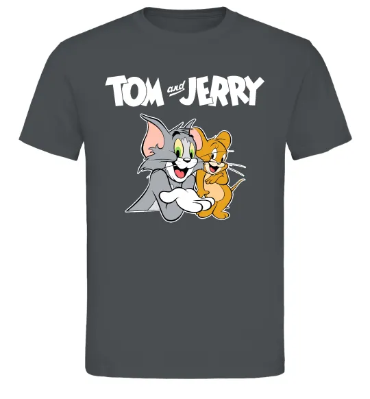Мужская футболка Tom and Jerry з написом Графит фото