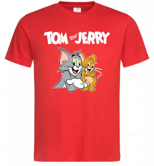 Мужская футболка Tom and Jerry з написом Красный фото