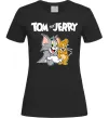 Жіноча футболка Tom and Jerry з написом Чорний фото