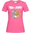 Жіноча футболка Tom and Jerry з написом Яскраво-рожевий фото