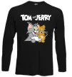 Лонгслив Tom and Jerry з написом Черный фото