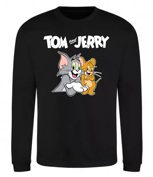 Свитшот Tom and Jerry з написом Черный фото
