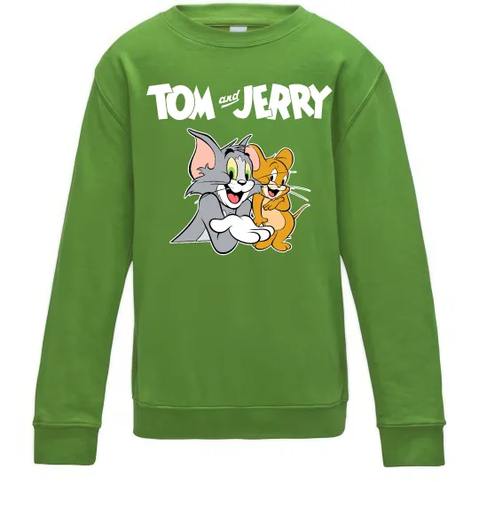 Детский Свитшот Tom and Jerry з написом Лаймовый фото