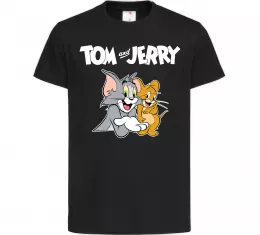 Дитяча футболка Tom and Jerry з написом Чорний фото